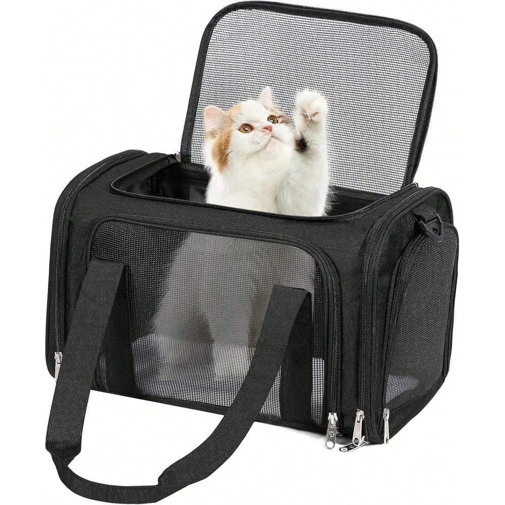 Foldable Backpack Small - กระเป๋าเป้พับได้สำหรับสัตว์เลี้ยงทุกชนิด รองรับน้ำหนักสูงสุด 15 ปอนด์ กระเป๋าเป้เดินทางแบบนุ่ม เหมาะสำหรับสัตว์เลี้ยงขนาดเล็ก