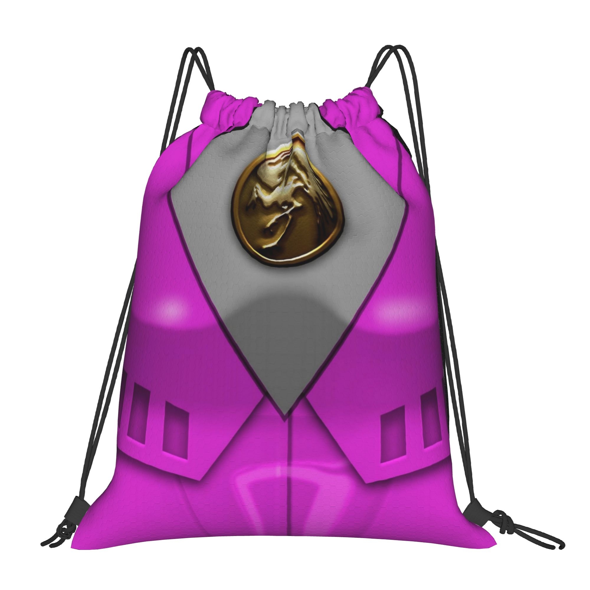 Drawstring Gym Bag - The Movie Pink Power R-Ranger Drawstring