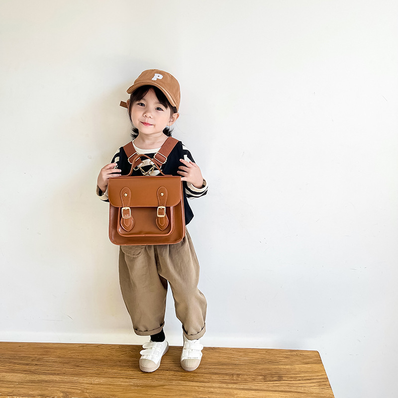 School Backpack Teen - กระเป๋าเป้สะพายหลังสำหรับเด็ก2023แฟชั่นใหม่สไตล์เกาหลีย้อนยุคเด็กผู้ชายและเด็กผู้หญิงกระเป๋านักเรียนเรียบง่ายลำลองน่ารักอุปกรณ์การเรียน