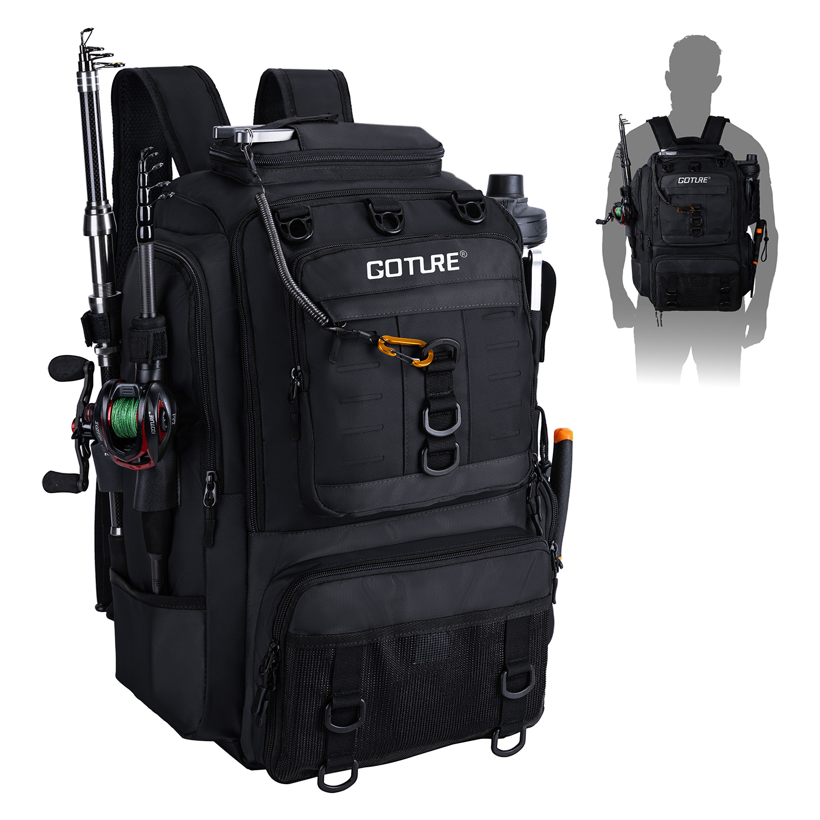 กระเป๋าตกปลา Goture พร้อมที่ใส - Backpack Insert Organizer บทวิจารณ์และราคา