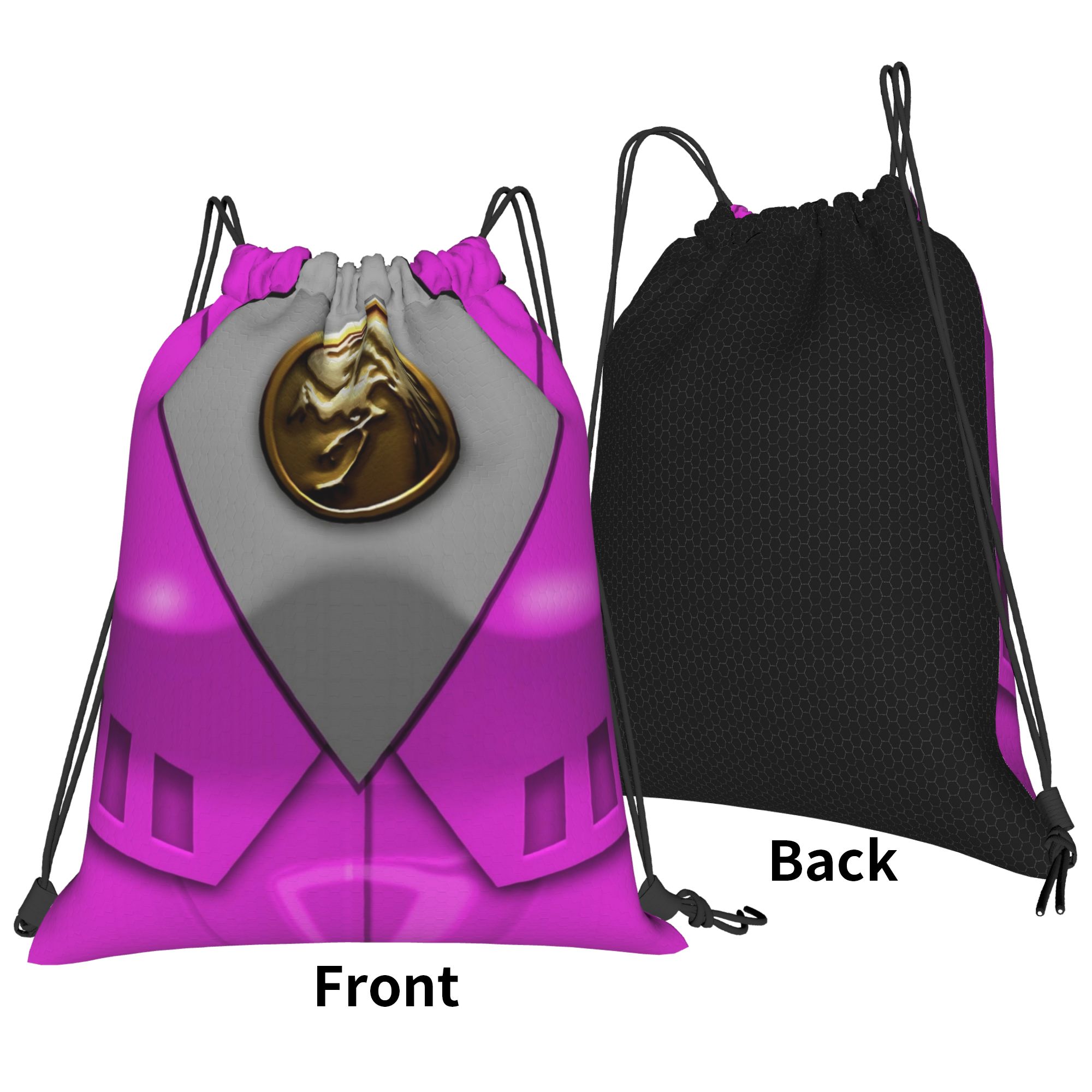 The Movie Pink Power R-Ranger  - Drawstring Gym Bag บทวิจารณ์และราคา