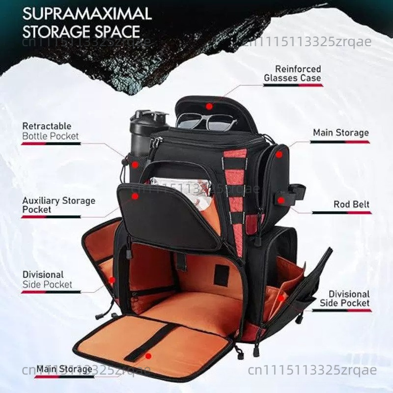กระเป๋าเป้ใส่อุปกรณ์ตกปลาพร้อม - Rain Cover Backpack บทวิจารณ์และราคา