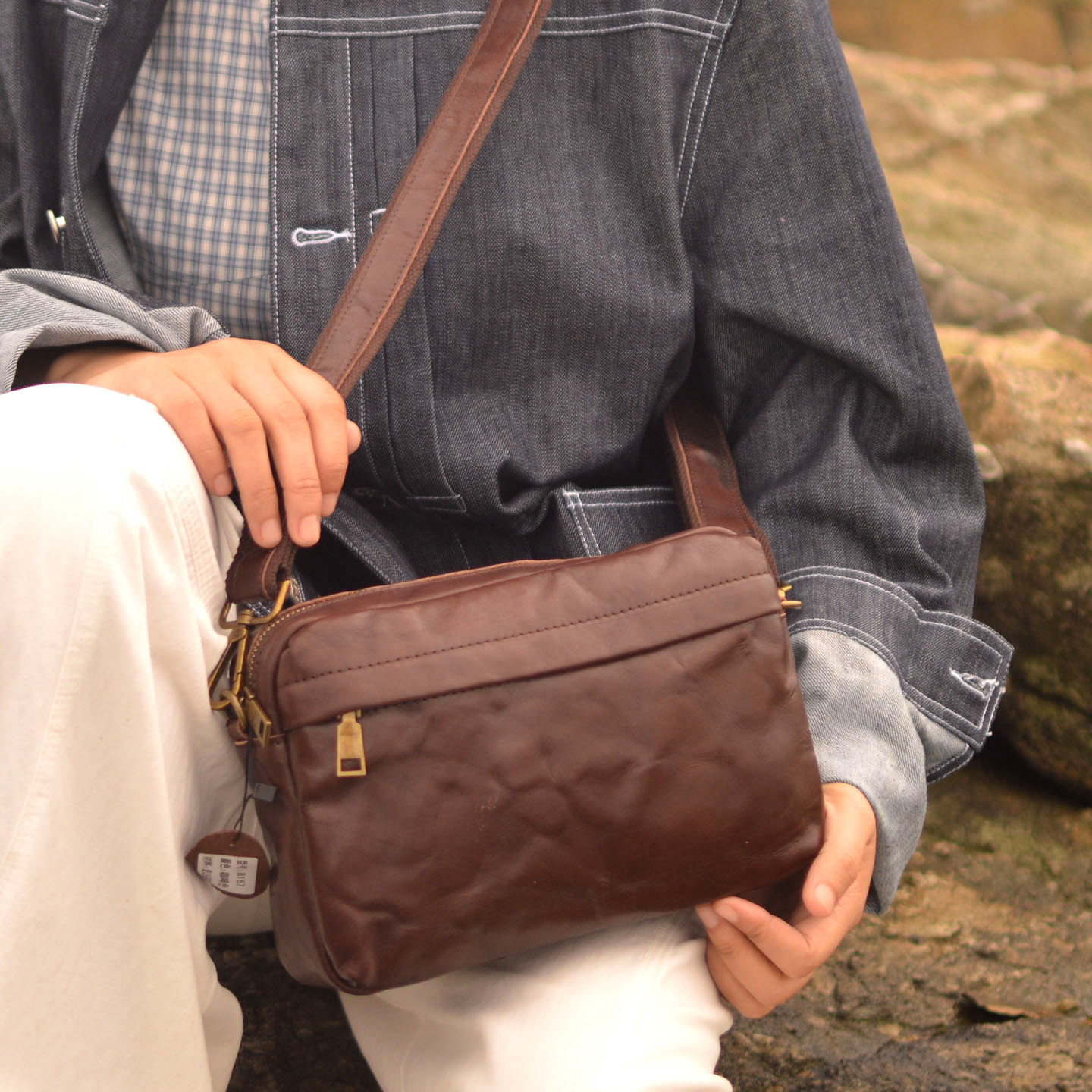 AETOO กระเป๋าสะพายข้างสไตล์วิน - Leather Backpack Vintage บทวิจารณ์และราคา