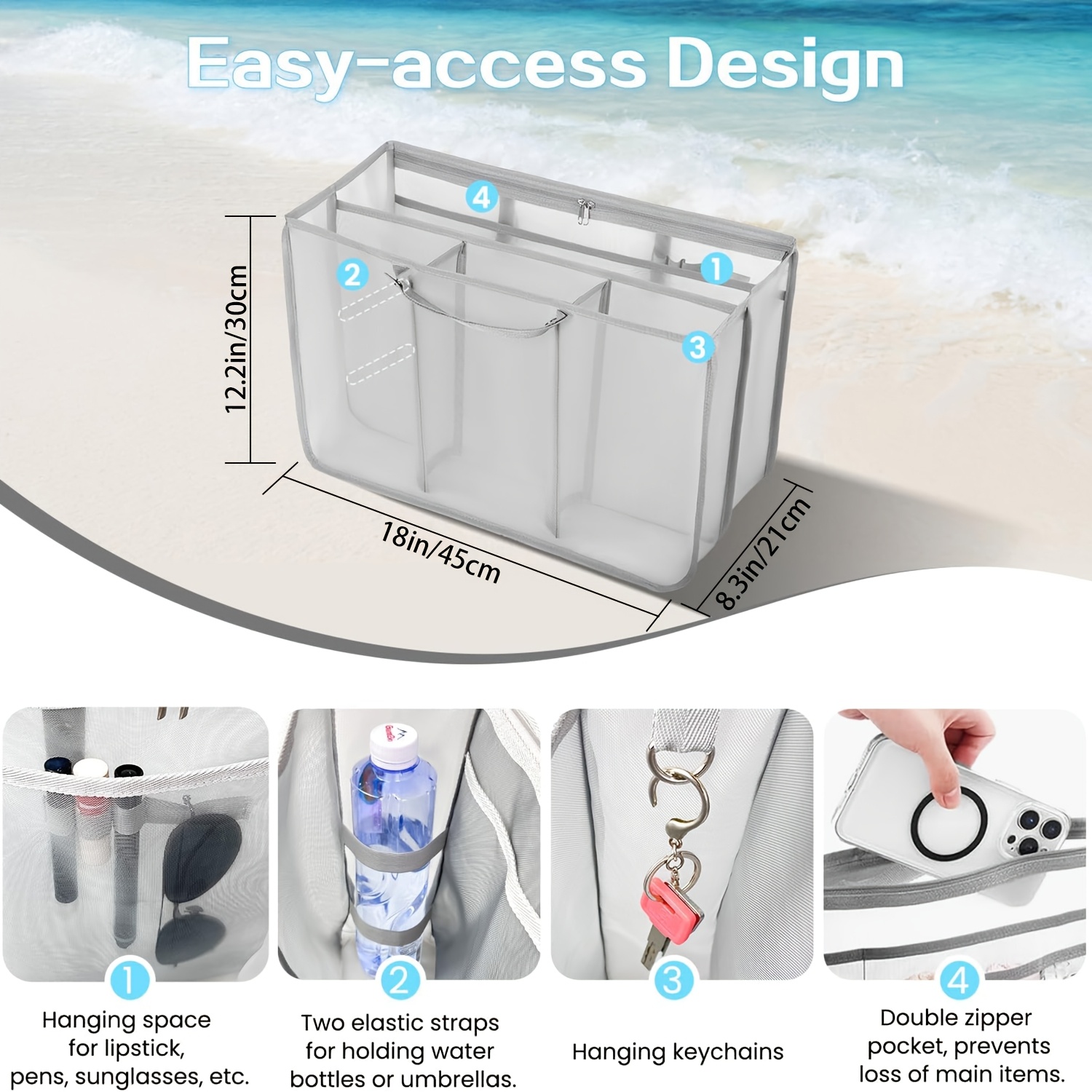 กระเป๋าตาข่ายน้ำหนักเบาสำหรับจ - Backpack Insert Organizer บทวิจารณ์และราคา