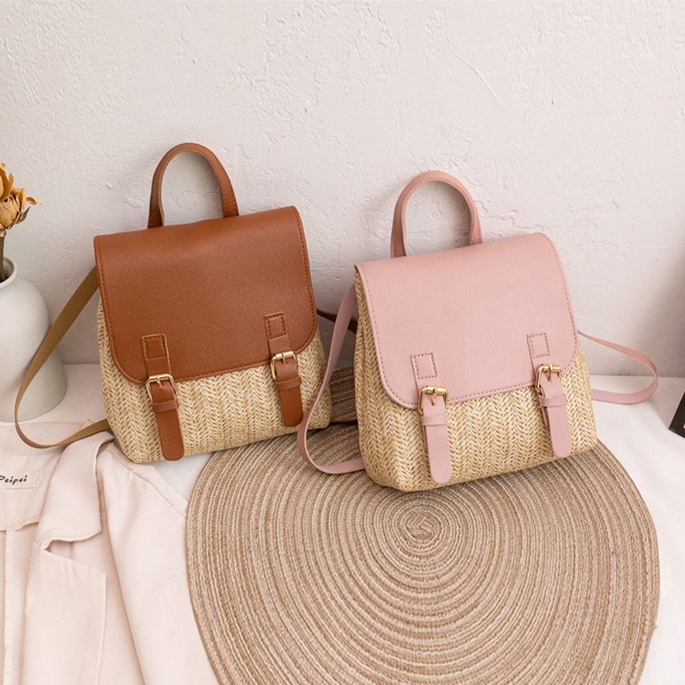กระเป๋าเป้สะพายหลังหนัง PU แฟช - Leather Backpack Vintage บทวิจารณ์และราคา
