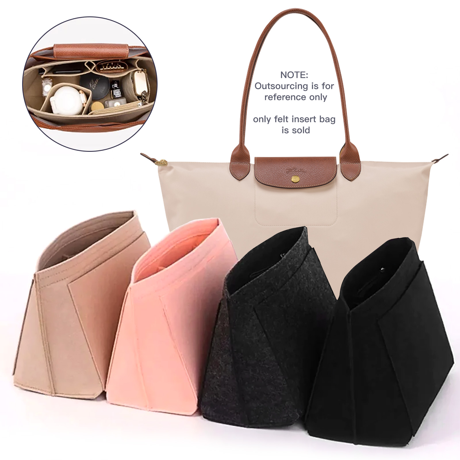 กระเป๋าใส่ของแบบสักหลาดสำหรับใ - Backpack Insert Organizer บทวิจารณ์และราคา